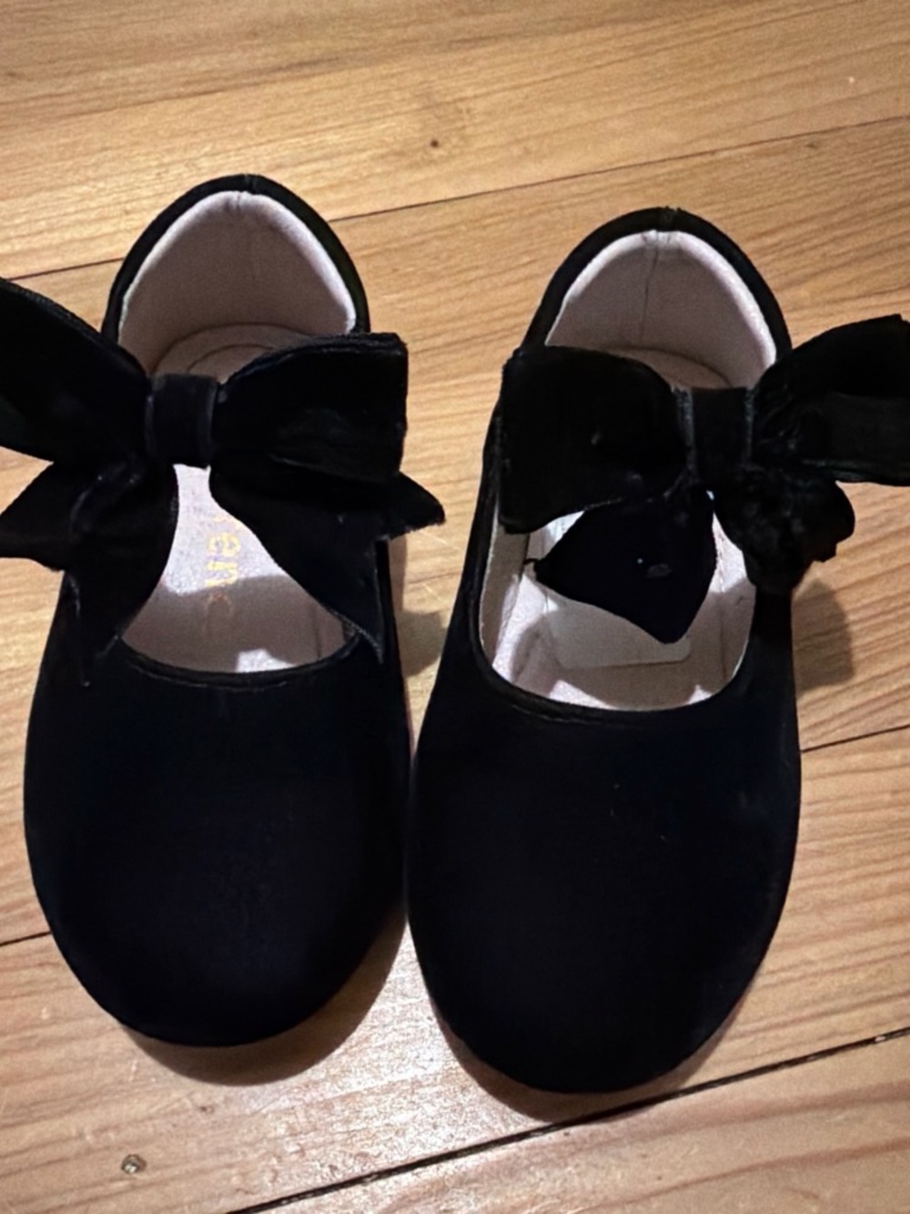 Girls Black Bow Mary Jane Dress Shoes